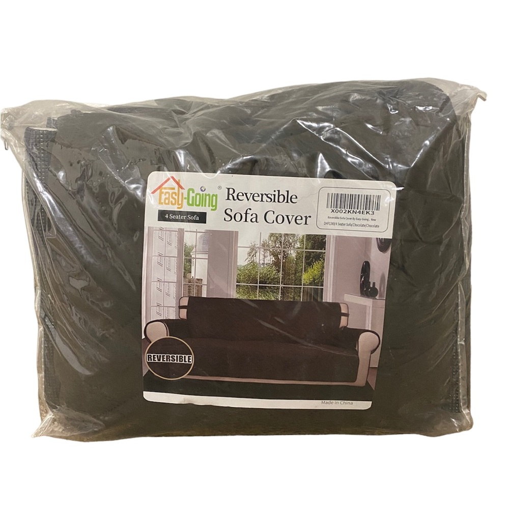 Reversible sofa cover, Sized for a 4-Seater Sofa (see package pic)